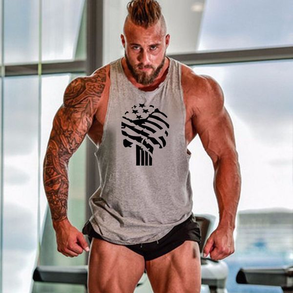 MEN GYM cotton sleeveless shirts tank top Fitness Bodybuilding workout vest NEW