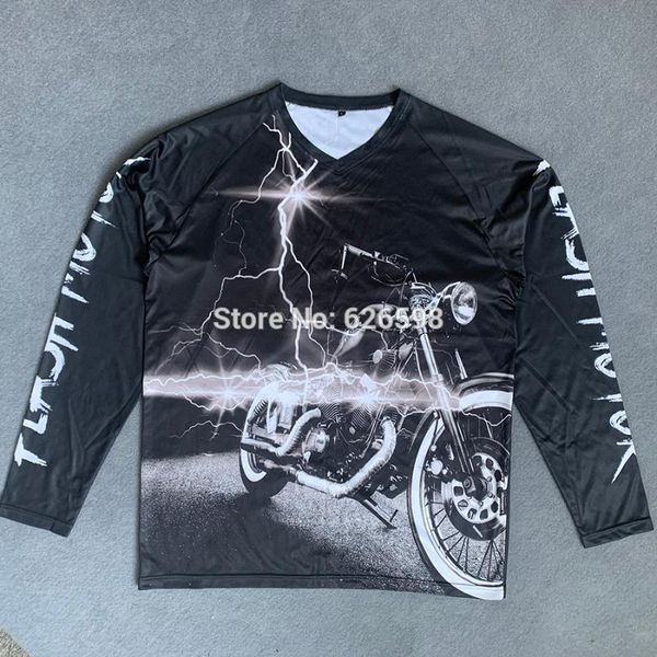 

quick dry fabric sublimation printing motorcycle jersey, Black;blue