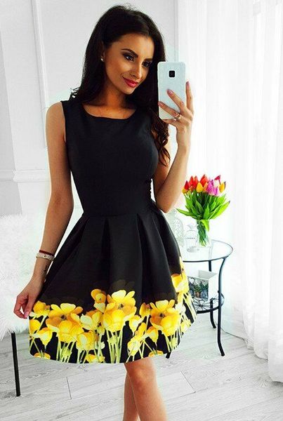 

2019 womens summer casual beach strappy dress boho floral sundress holiday dress, Blue;gray