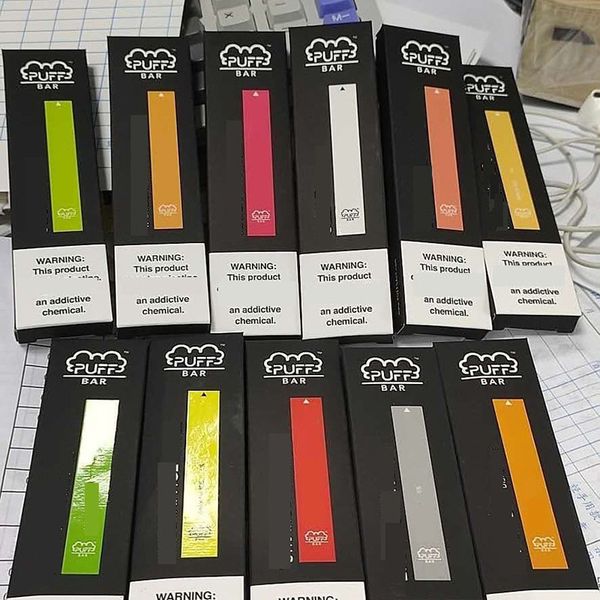 

Слоеное Bars 5% Disposables Бобы Система устройств с 1,3 мл Защитный код 280mAh Батарея Puffbar Vape пера Палочки Vape картридж