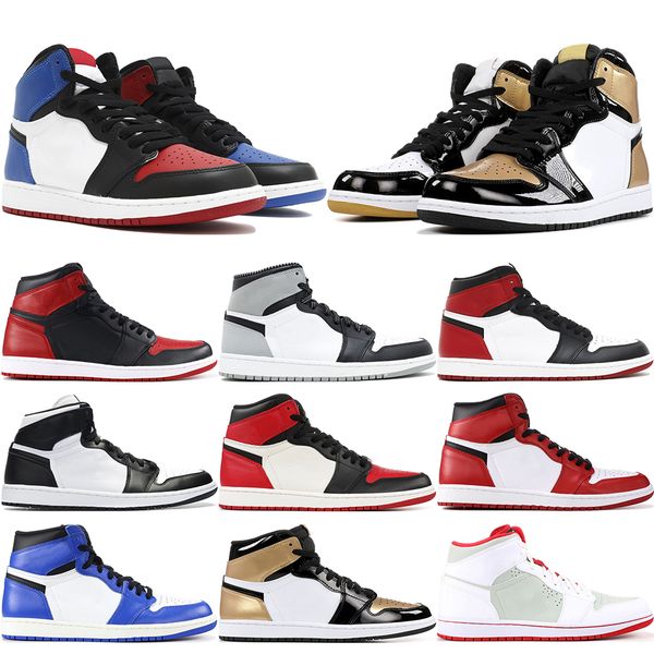 

1 High OG Mens Basketball Shoes Gold Top 3 Triple Black White Shadow Paris Saint German Best Quality Designer Athletics Sneakers US 7-13