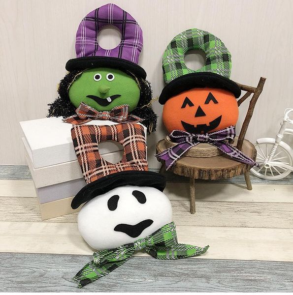 

prettygift halloween decor halloween doll ghost witch pumpkin bar pumpkin atmosphere prop stuff toy doors pumpkin