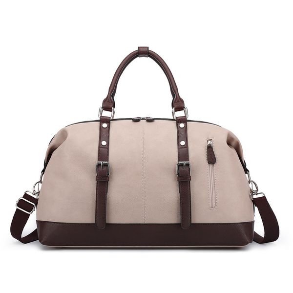 

fashion big capacity travel bag men women hand luggage travel duffle bags waterproof leather handbag multifunction shoulder bag