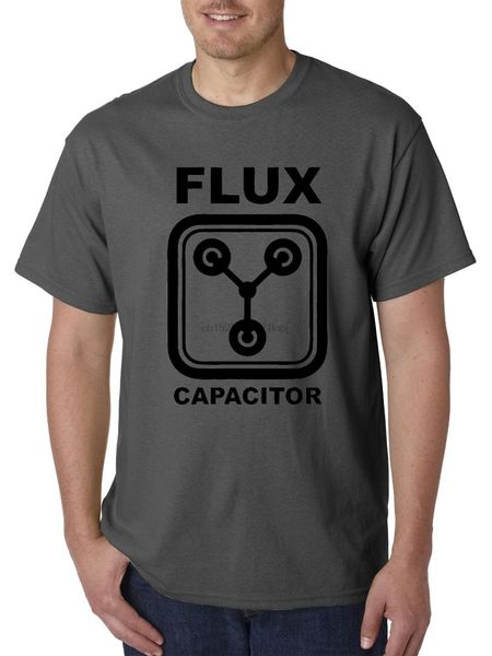 

new way 900 - t-shirt flux capacitor back to the future delorean, White;black