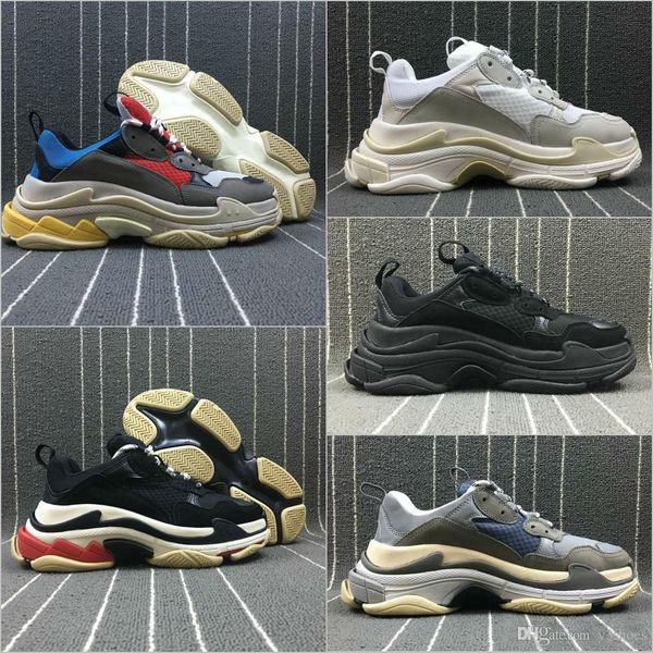 

2019 new paris triple-s designer shoes low platform sneakers triple s mens casual women designer casual sports trainers