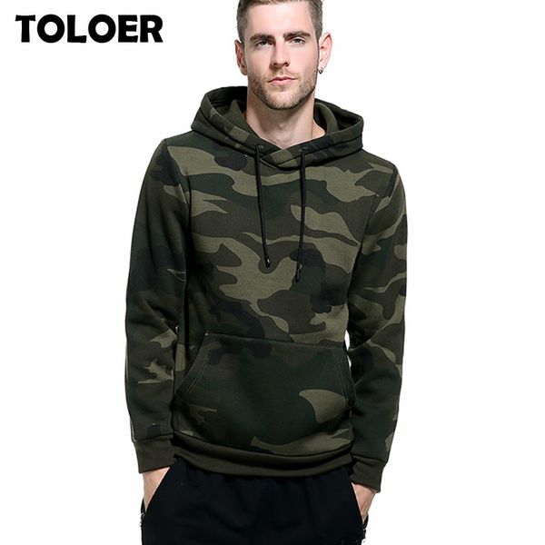 

men's pullover camouflage hoodies fashion style fleece hooded coat men casual camo hoody spring autumn slim sweatshirts, Black