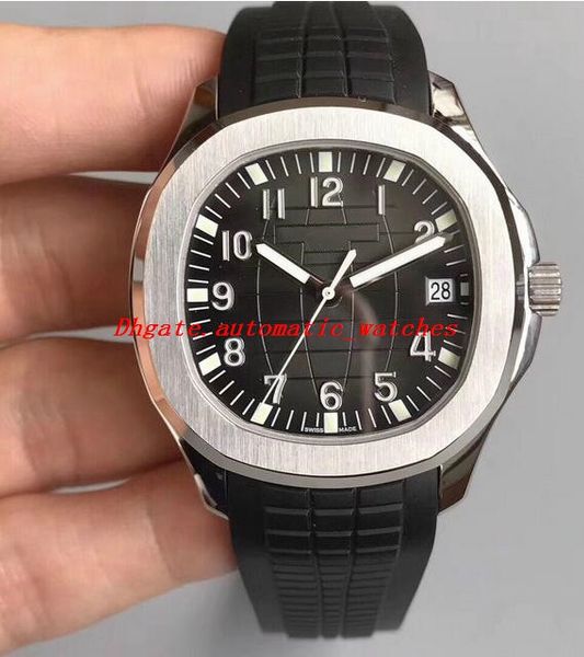 

luxury watch 5 style mens 5167r aquanaut extra large 18kt rose gold brown dial 40mm rubber strap automatic fashion men's watches wristw, Slivery;brown