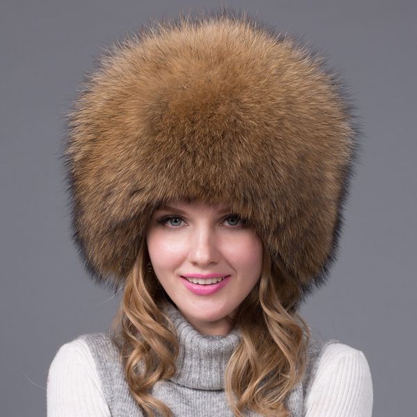 

whole skin fox winter fox fur female hu pi mao winter hat fur hat, Blue;gray