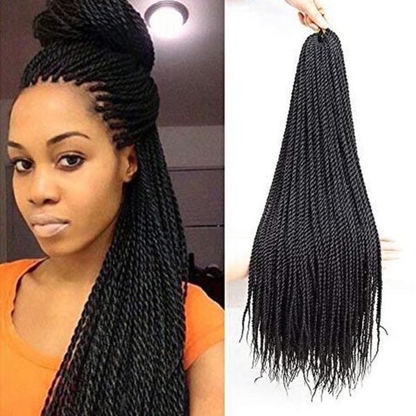2019 Hot 3packs Senegalese Twist Crochet Hair Braids Small Havana