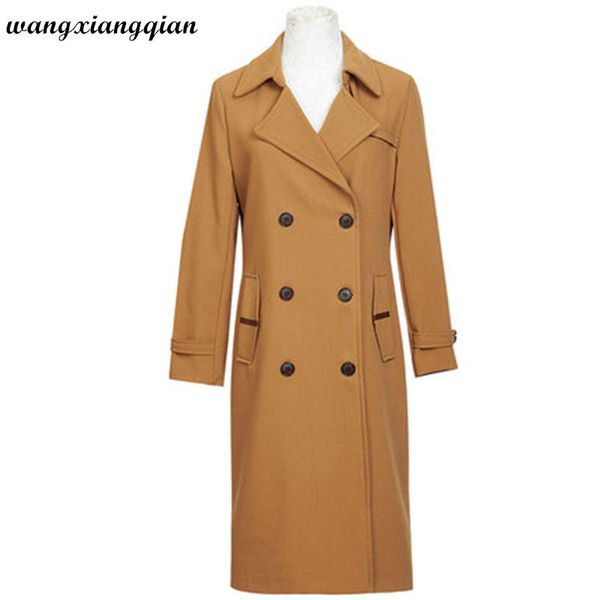 

women's trench coats fashion casual mid-length coat spring autumn 2021 single-breasted temperament solid color windbreaker a616, Tan;black