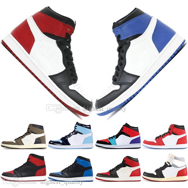 

with box in stock 1 og travis scotts cactus jack unc spiderman mens basketball shoes 1s 3 banned bred toe men sports designer sneakers