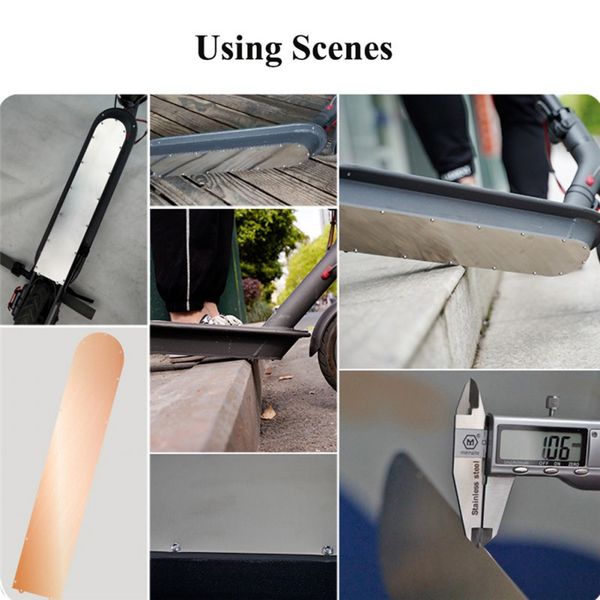 

for xiaomi mijia m365 scooter electric scooter bottom battery cover anti-skid plate guard plate stainless steel scooter bottom