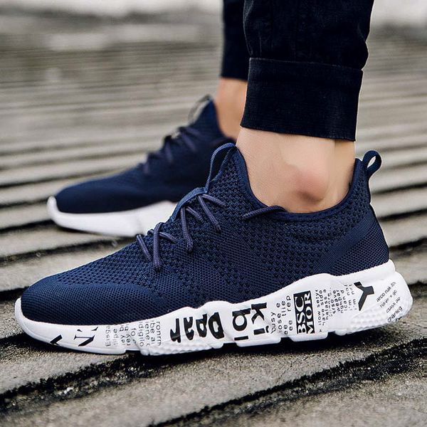 

woven men casual shoes breathable male shoes tenis masculino zapatos hombre sapatos outdoor sneakers men, Black