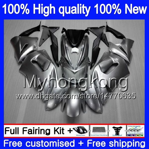 

bodys for kawasaki 650r er6 f 650 r er-6f 2006 2007 2008 204my.8 er 6 f 650r-er6f er6f 06 08 er 6f 06 07 08 full gloss silver fairing