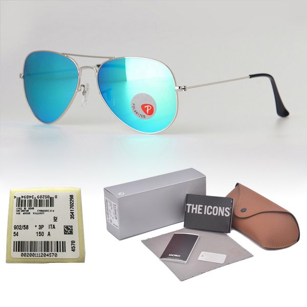 

High quality women men Sunglasses Brand Designer metal frame plastic Polarized Lens Pilot sun glasses uv400 Goggle with Retail box and case