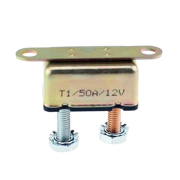 

50a auto car reset 12v circuit breaker dual battery fuse metal stud bolt