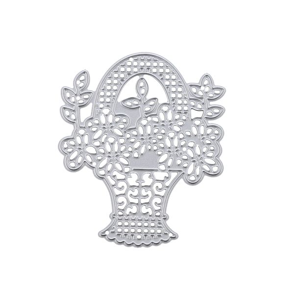 

mini flower basket metal cutting dies for diy scrapbooking album embossing card decorative crafts