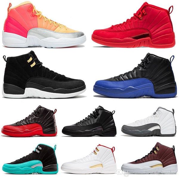 

punch 12s reverse taxi men basketball shoes 12 xii game royal jumpman 23 gym red michigan bordeaux mens sports sneakers