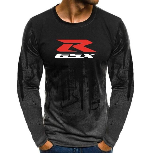 

autumn men's long sleeve t shirts male for gsxr gsx r print t-shirts splash-ink printed male casual tshirt pulloverw