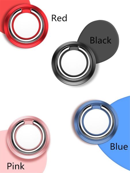 

universal magnetic phone holder 360 degree rotate finger ring stand for iphone xs xr huawei smartphone support bracket mirror ultra-thin