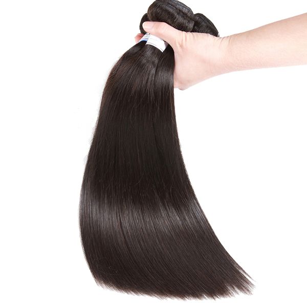 

человек волос пучки малазийский straight выдвижения волос 100% 2 пачки прямых волос natural color, Black