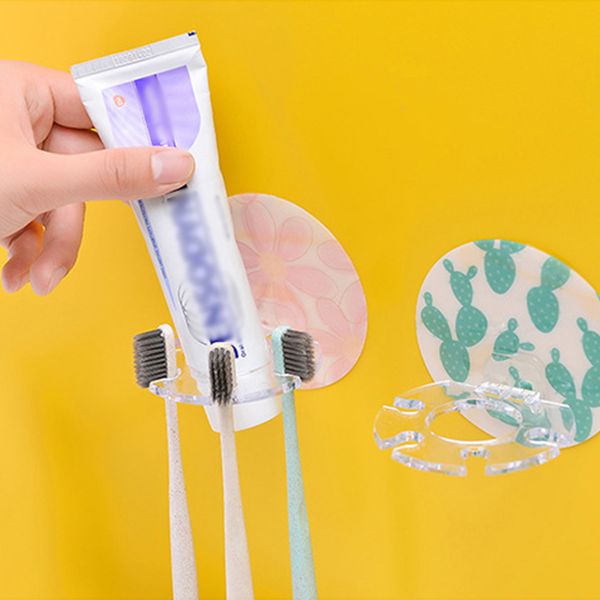 

bathroom accessories disc multicard slot toothbrush holder rack toothbrush organizer hanging set stora