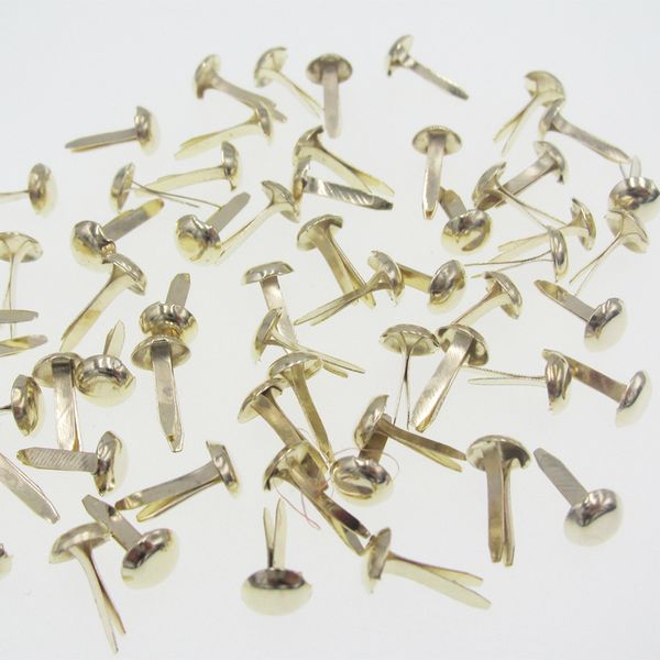 

100шт 5. 5x11mm круглые металлические бреды аксессуары для скрапбукинга ремесла украшения застежка для diy украшения скрапбукинга