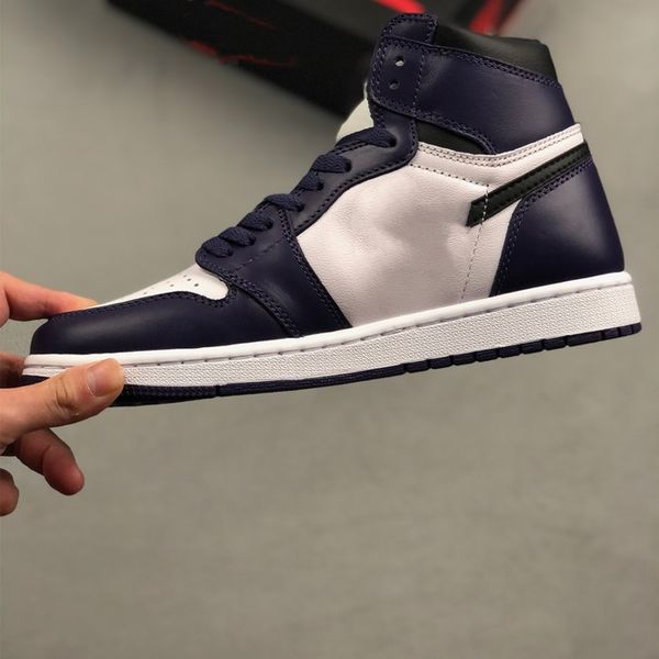 

jumpman 1 purple 554724-445 obsidian sanded purple white size 36-46 fashion trainers new designer sneakers designer sho light smoke ges, White;red