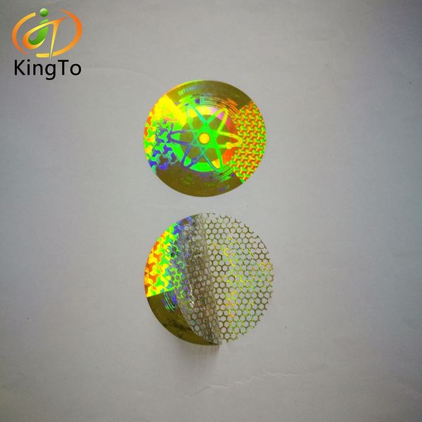 

tamper evident void warranty honeycomb hologram seal label sticker