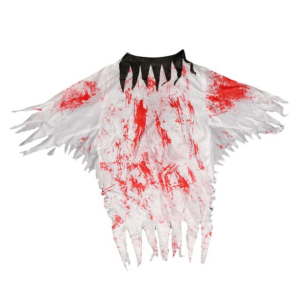 

scary bloody white dress zombie ghost dead costume adults dressing up, Black