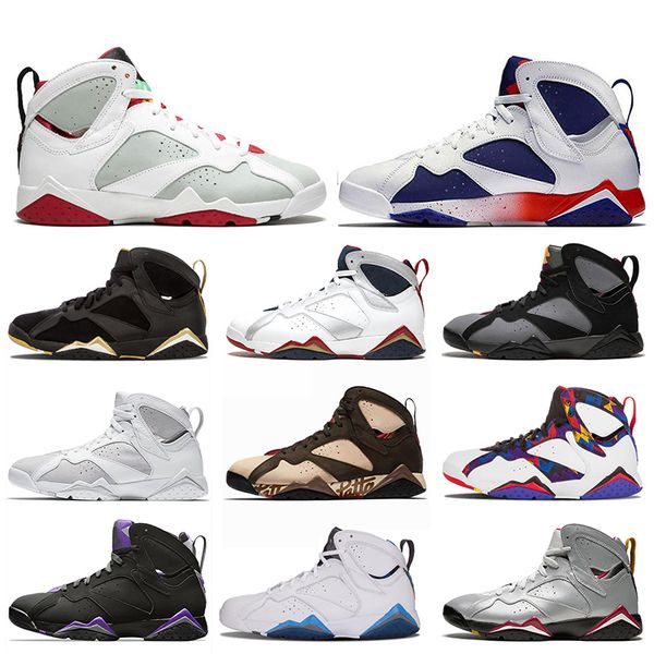 

jumpman mens 7 7s basketball shoes patta raptors olympic gmp french blue ray allen tinker alternate hare mens trainers sneakers