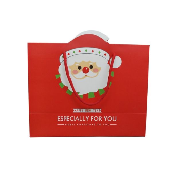 

wholesale christmas paper bag festival santa claus bags with handles