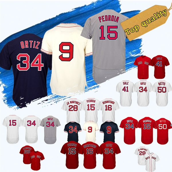 

Adult shirt Boston Red Jersey Sox Jersey 15 Dustin Pedroia 9 Ted Williams 41 Chris Sale 19 Jackie Bradley Jr. 50 Mookie Betts promotion