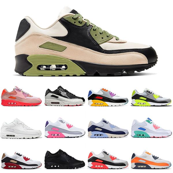 

2020 90s running shoes sport shoes men lahar escape triple white orange blue infrared south beach women off trainers, White;red