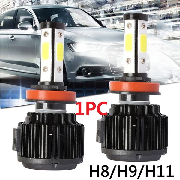 

h8/h9/h11 6500k lighting assembly front lamp universal safety led fog light super bright car styling led headlight automobile