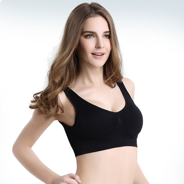 

soft sports bras yoga bra fitness thin mold cup nylon underwear sportwear women bandage women padded vest charming sport bra, White;black