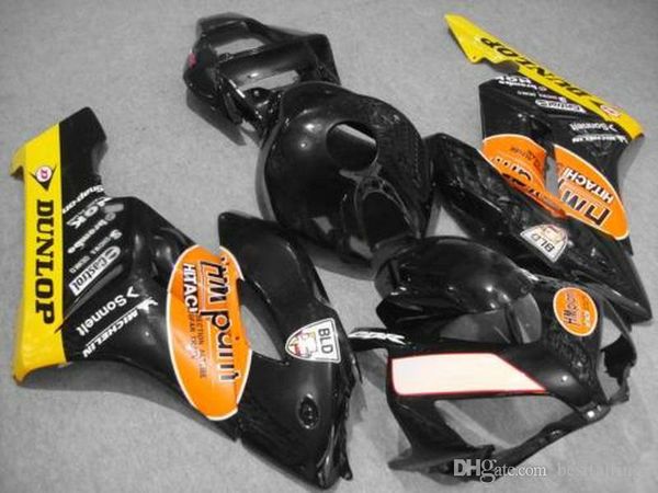 

custom injection mold fairings for honda cbr1000rr 2004 2005 yellow black fairing kit cbr 1000 rr 04 05 fd16