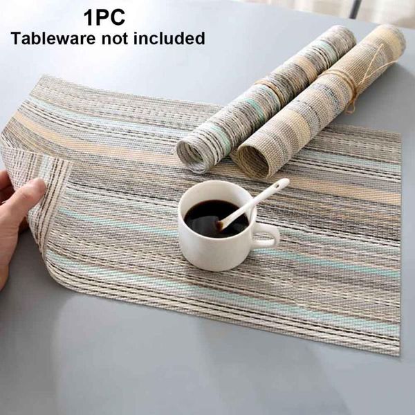 

dining room reusable easy clean l stain resistant party kitchen pvc table mat household non slip heat insulation restaurant