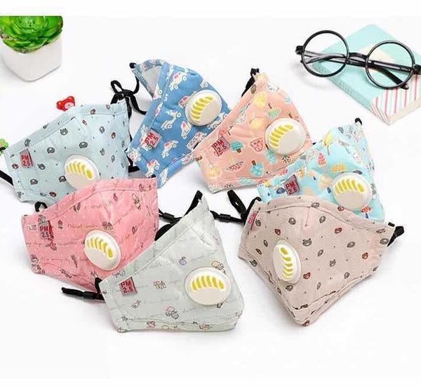 

child kids respirator disposable cartoon boys girls non-woven mouth mask anti pollution breathable print face masks for kid hot