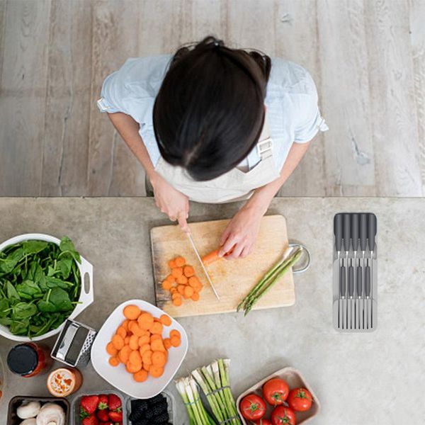 

kitchen drawer organizer tray spoon cutlery separation finishing storage box cutlery kitchen tools home organization and storage