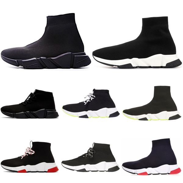 

speed trainer sock designer shoes women men lace-up triple black white red volt flat boots luxury mens sports casual sneakers 36-45