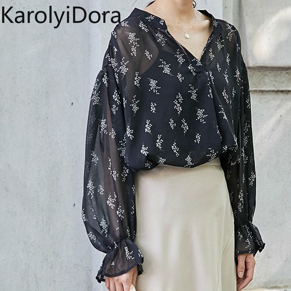 

women long sleeve shirt women new floral embroidery o neck chiffon blouses blusa ladies casual shirt df2289, White