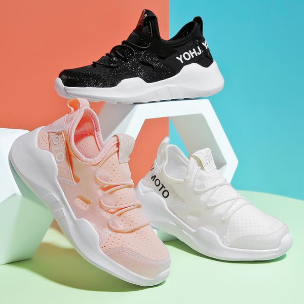 

new kids running shoes for boys girls breathable sport sneakers spring little big children shoes, Black