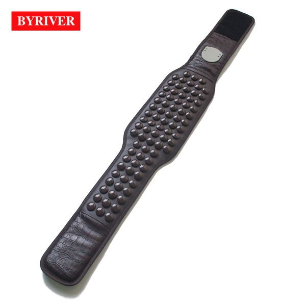 

byriver korea tourmaline massage belt far infrared ray heating health stomach waist heated massager germanium magnetic stone