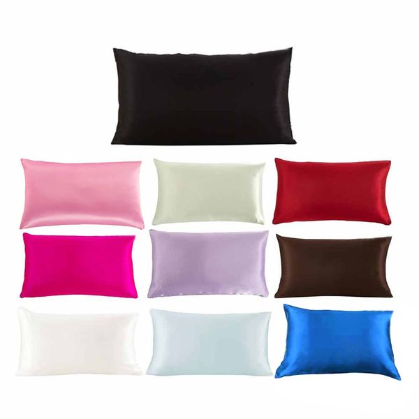 

50*76cm rectangular silk hug pillowcase rectangle cushion cover silk throw pillow case pillowcase 7#p7