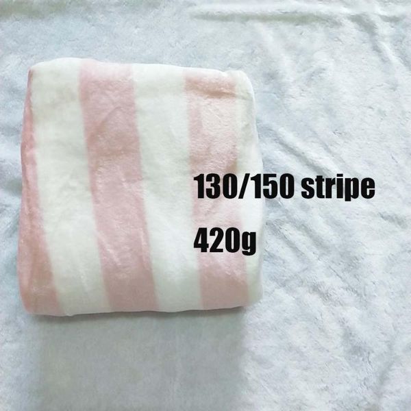 

support drop-shipping rectangle stripe flannel blanket adjust to adult/child use sofa/travel blanket chrismas gift
