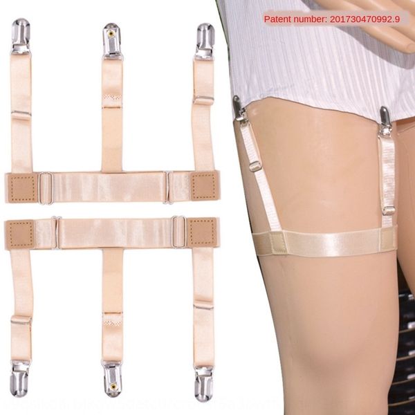 

men's color belt socks clip sc-j-skin men's skin color shirt suspender sling shirt sling belt socks suspender clip sc-j-skin, Black;white