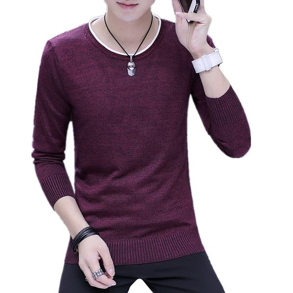 

xt1358-c1075 весны осени 2018 года новой мужская мода с длинными рукавами шея чистого цвета вязать свитер свободного shpping дешевые оптовый, White;black