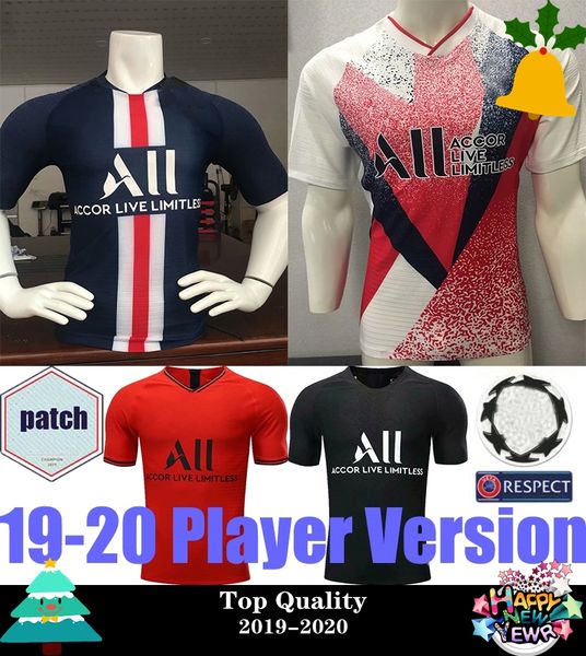 

версия игрока maillots psg футбол джерси 19 20 париж mbappe диалло кавани рубашки футбола 2019 2020 мужчины camiseta де futbol, Black;yellow