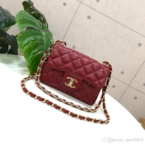 

2020 fashion women handbags ladies design solid color alphabet embroidery bracelet wallet leather chain bag crossbody bags a077